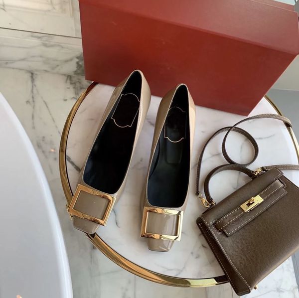 2021 brand women's shoe square buckle squares toe flat shoes shallow mouth mid-heel sandals casual professional ladies silver patent le, Black
2021 brand women's shoe square buckle squares toe flat shoes shallow mouth mid-heel sandals casual professional ladies silver patent le, Black