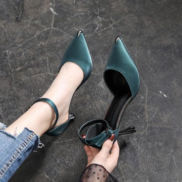 dress shoes pumps women pointed-toe high heels solid color thin buckle strap shallow mouth fashion, Black
dress shoes pumps women pointed-toe high heels solid color thin buckle strap shallow mouth fashion, Black