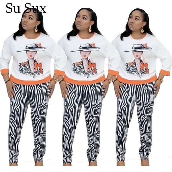 plus size two piece set women outfits print o-neck long pencil pants tracksuit casual 2 veatidos sporting 2021 women's, White
plus size two piece set women outfits print o-neck long pencil pants tracksuit casual 2 veatidos sporting 2021 women's, White