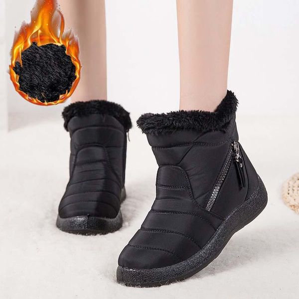 boots fashion women's snow thick bottom zipper waterproof warm woman's ankle low heels winter shoes ladies 2021 slip on, Black
boots fashion women's snow thick bottom zipper waterproof warm woman's ankle low heels winter shoes ladies 2021 slip on, Black