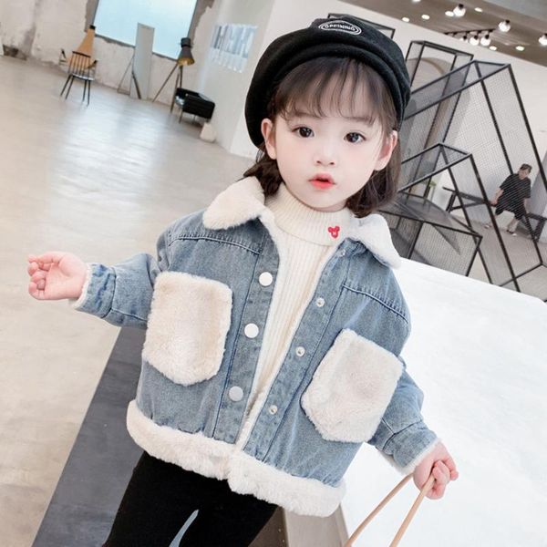 jackets toddler girls denim coat patchwork girl coats kids thick warm jacket winter clothes, Blue;gray
jackets toddler girls denim coat patchwork girl coats kids thick warm jacket winter clothes, Blue;gray