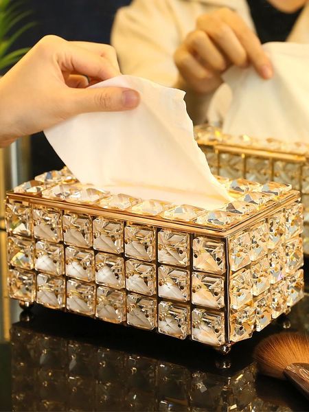 tissue boxes & napkins nordic crystal box light luxury home decoration ornaments simple napkin storage makeup pen jar
tissue boxes & napkins nordic crystal box light luxury home decoration ornaments simple napkin storage makeup pen jar