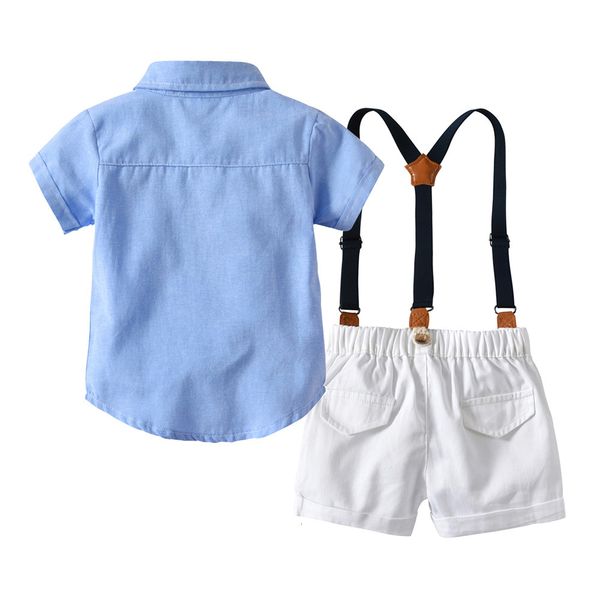 boys' clothing in summer version cardigan and suspenders suit baby's short sleeve clothing, Blue
boys' clothing in summer version cardigan and suspenders suit baby's short sleeve clothing, Blue