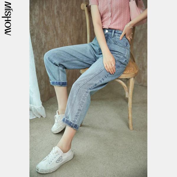 women's jeans mishow summer 2021 high waist loose straight pants radish streetwear female clothing mxa24k0026, Blue
women's jeans mishow summer 2021 high waist loose straight pants radish streetwear female clothing mxa24k0026, Blue