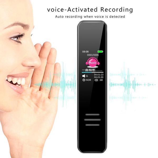 digital voice recorder activated hd dictaphone with vor function mp3 wav player subtle slim audio recording ips screen
digital voice recorder activated hd dictaphone with vor function mp3 wav player subtle slim audio recording ips screen