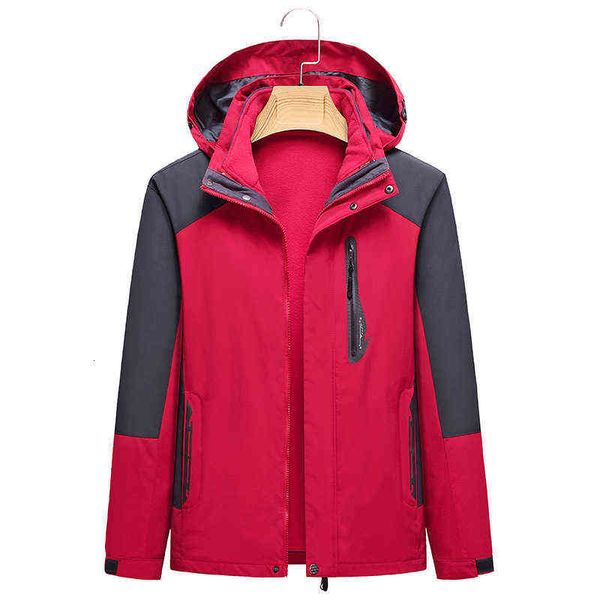 three in one detachable men's and women's waterproof warm two-piece set of outdoor spring, autumn winter plush windproof clothes, Black
three in one detachable men's and women's waterproof warm two-piece set of outdoor spring, autumn winter plush windproof clothes, Black