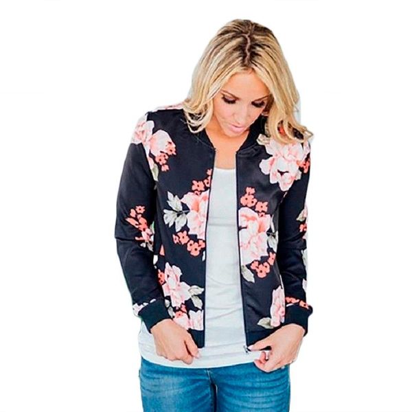 women's jackets 2021 fashion women floral print coats autunn spring clothes long sleeve slim ladies zipper casual outwear femme, Black;brown
women's jackets 2021 fashion women floral print coats autunn spring clothes long sleeve slim ladies zipper casual outwear femme, Black;brown