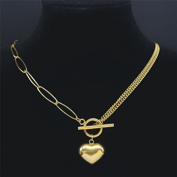 pendant necklaces 2021 stainless steel heart choker necklace for women love chain gold color jewelry chaine acier inoxydable nxhly33s05, Silver
pendant necklaces 2021 stainless steel heart choker necklace for women love chain gold color jewelry chaine acier inoxydable nxhly33s05, Silver