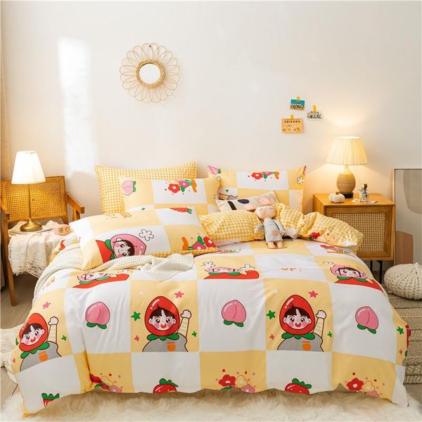 bedding sets amoy girl-yellow cotton printed pillowcase quilt cover bed sheet size king four-piece set
bedding sets amoy girl-yellow cotton printed pillowcase quilt cover bed sheet size king four-piece set
