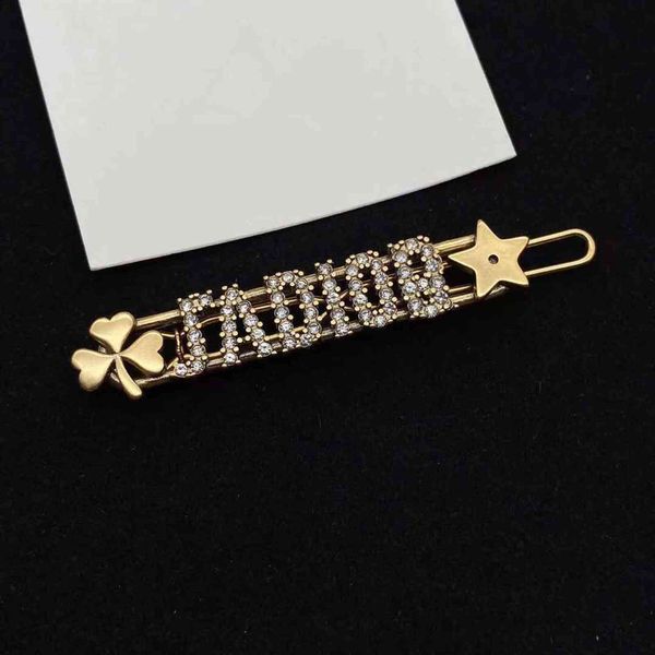 Barrettes Hairpin Dijia Korean Style Diamond Inlaid Letter Female d New Net Red Recommended Clover, Golden;silver
Barrettes Hairpin Dijia Korean Style Diamond Inlaid Letter Female d New Net Red Recommended Clover, Golden;silver