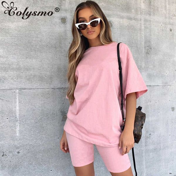 colysmo activewear two piece set summer active o-neck short sleeve biker shorts s for women tracksuit casual clothes 210527, White
colysmo activewear two piece set summer active o-neck short sleeve biker shorts s for women tracksuit casual clothes 210527, White