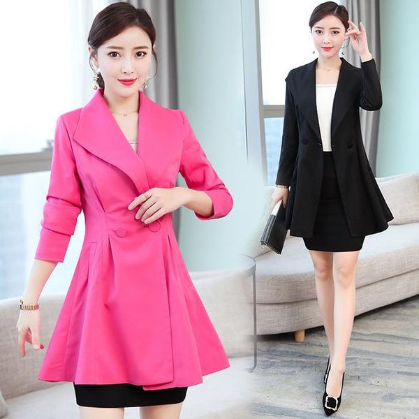 women's trench coats british style women coat fashion slim solid double breasted medium-long windbreaker spring autumn female overcoats, Tan;black
women's trench coats british style women coat fashion slim solid double breasted medium-long windbreaker spring autumn female overcoats, Tan;black