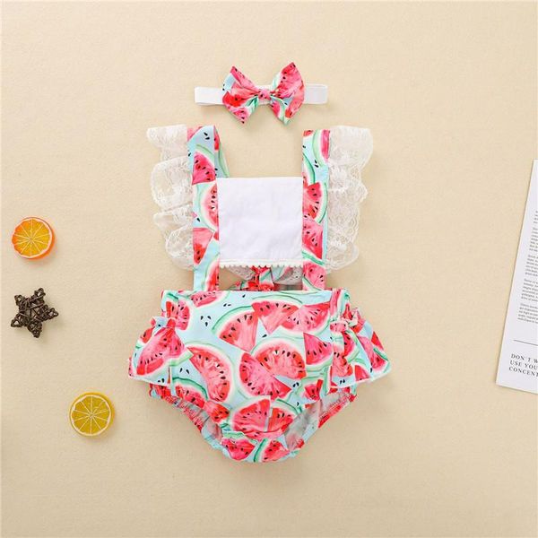 0-18m baby girls watermelon printed 2pcs romper set ruffled lace sleeve square neck hollowed jumpsuits with headband, Blue
0-18m baby girls watermelon printed 2pcs romper set ruffled lace sleeve square neck hollowed jumpsuits with headband, Blue