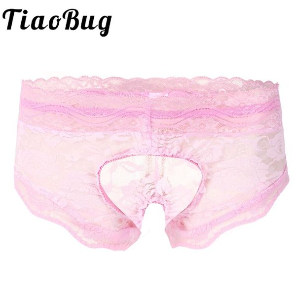 women's panties mens erotic lingerie sissy underwear see-through lace crotchless briefs thong floral pattern t-back underpants nightwea, Black;pink
women's panties mens erotic lingerie sissy underwear see-through lace crotchless briefs thong floral pattern t-back underpants nightwea, Black;pink