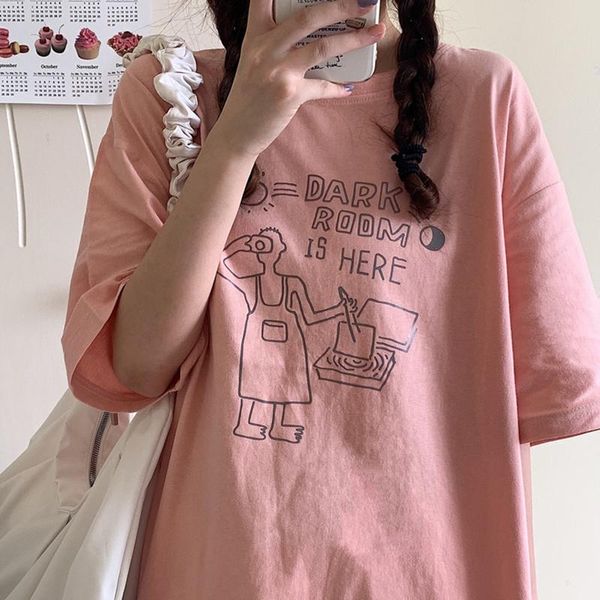 women's t-shirt ins super net red short-sleeved female summer korean style trendy harajuku bf lazy student loose slimming half, White
women's t-shirt ins super net red short-sleeved female summer korean style trendy harajuku bf lazy student loose slimming half, White