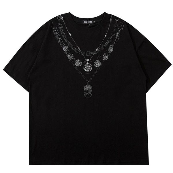 mens chain print t shirt short sleeve shirts 2021 summer oversized t-shirt 100% cotton o-neck black couple tees men's t-shirts, White;black
mens chain print t shirt short sleeve shirts 2021 summer oversized t-shirt 100% cotton o-neck black couple tees men's t-shirts, White;black