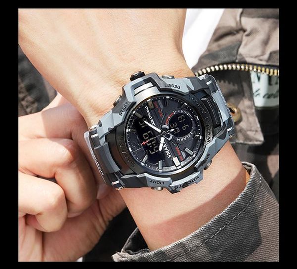 wristwatches sport watch waterproof 50m wristwatch relogio masculino militar 1805 men's clock digital military army, Slivery;brown
wristwatches sport watch waterproof 50m wristwatch relogio masculino militar 1805 men's clock digital military army, Slivery;brown