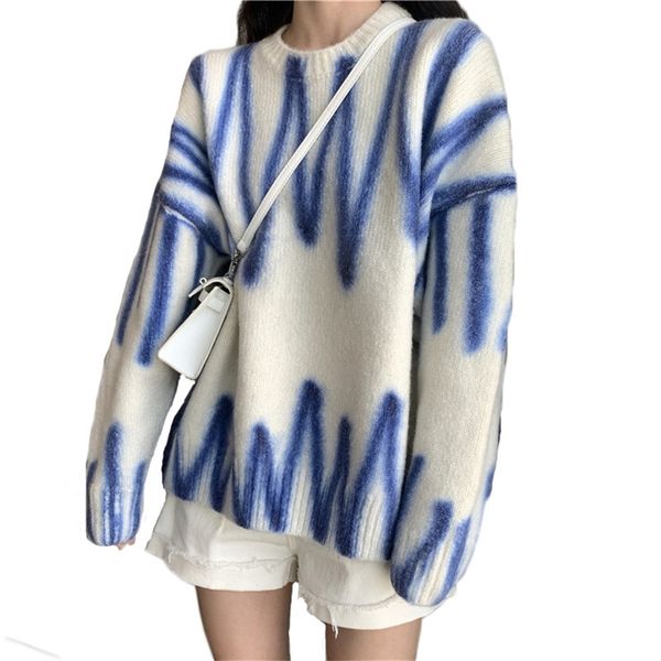 autumn winter chic sweater women fashion korean loose ins style outerwear green knit pullover female lr1380 210531, White;black
autumn winter chic sweater women fashion korean loose ins style outerwear green knit pullover female lr1380 210531, White;black