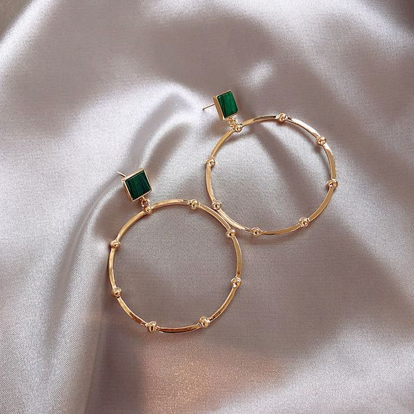 2021 korea design fashion jewelry simple large round green texture acrylic earrings for women gift, Golden
2021 korea design fashion jewelry simple large round green texture acrylic earrings for women gift, Golden
