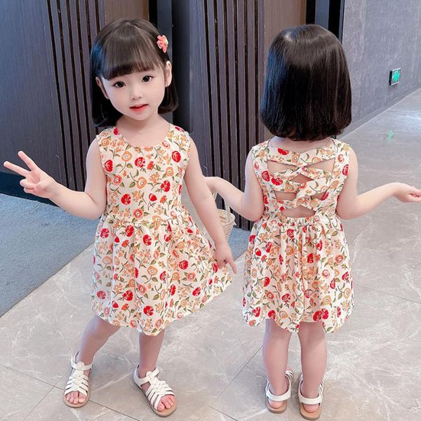 girl's dresses baby girl floral pattern party dress for girls casual style children summer childrens clothing, Red;yellow
girl's dresses baby girl floral pattern party dress for girls casual style children summer childrens clothing, Red;yellow