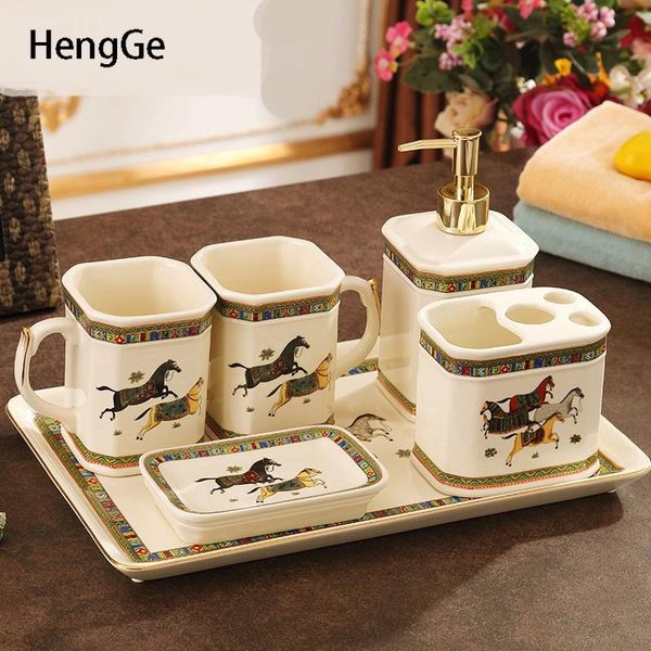 bath accessory set ceramics bathroom decoration accessories six-piece suit european manual outline in gold craft restroom toothbrushing cup
bath accessory set ceramics bathroom decoration accessories six-piece suit european manual outline in gold craft restroom toothbrushing cup