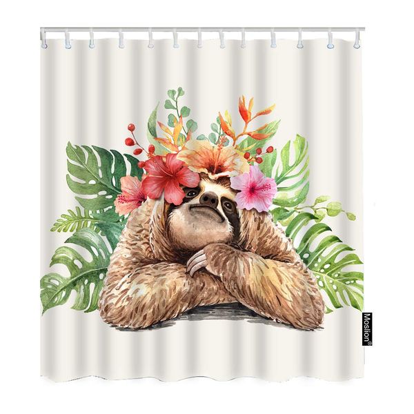 shower curtain sloth funny animal flowers green tropical plants leaf chrysanthemum hibiscus funnyshowercurtain gift for
shower curtain sloth funny animal flowers green tropical plants leaf chrysanthemum hibiscus funnyshowercurtain gift for