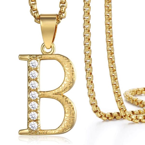 initial letter pendant necklace for womens girls yellow gold filled paved clear rhinestones charm 2mm box link chain lgp230 necklaces, Silver
initial letter pendant necklace for womens girls yellow gold filled paved clear rhinestones charm 2mm box link chain lgp230 necklaces, Silver