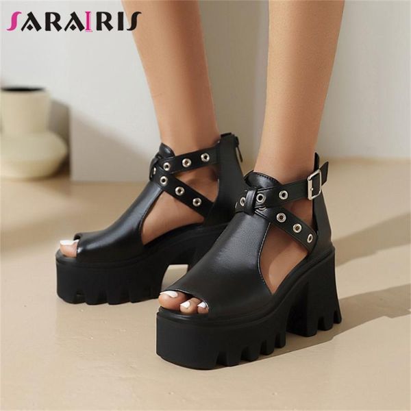 dress shoes sarairis brand buckle big size 45 peep toe platform high heel women's sandals trendy luxury elegant summer women, Black
dress shoes sarairis brand buckle big size 45 peep toe platform high heel women's sandals trendy luxury elegant summer women, Black