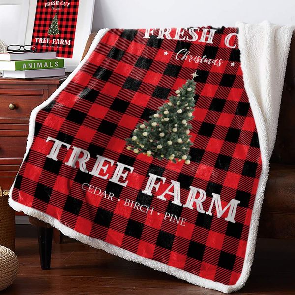 sherpa fleece throw blanket- fresh farm christmas tree buffalo check plaid red and black fuzzy soft flannel blanket reversible
sherpa fleece throw blanket- fresh farm christmas tree buffalo check plaid red and black fuzzy soft flannel blanket reversible