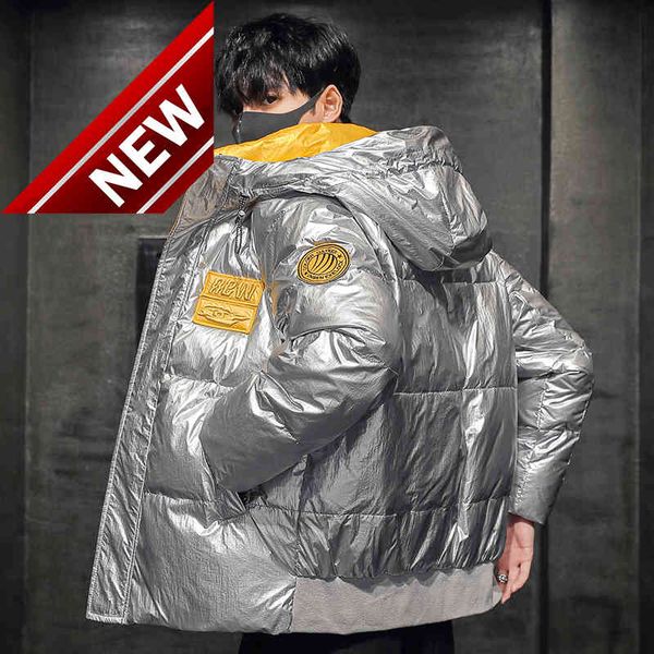 shiny winter new thick warm hooded white duck down jacket men's outwear waterproof parka youth casual solid color coat, Black
shiny winter new thick warm hooded white duck down jacket men's outwear waterproof parka youth casual solid color coat, Black
