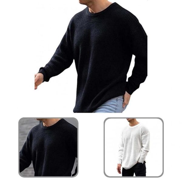 men's sweaters men sweater loose wear resistant quick dry leisure spring autumn for home, White;black
men's sweaters men sweater loose wear resistant quick dry leisure spring autumn for home, White;black