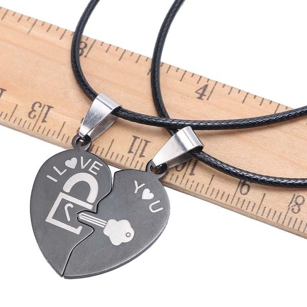 pendant necklaces 1 pair couple necklace chain heart shape key lock pattern jewelry decoration ser88, Silver
pendant necklaces 1 pair couple necklace chain heart shape key lock pattern jewelry decoration ser88, Silver