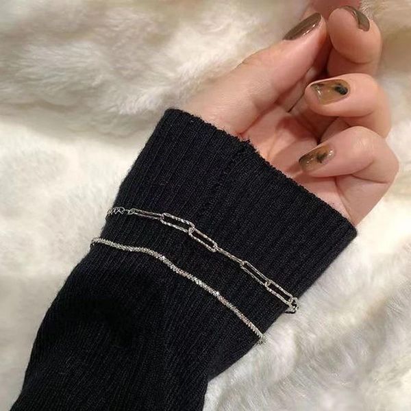 link, chain fashion silver gypsophila adjustable bracelet & bangle sparkling fine jewelry for women wedding gift, Black
link, chain fashion silver gypsophila adjustable bracelet & bangle sparkling fine jewelry for women wedding gift, Black