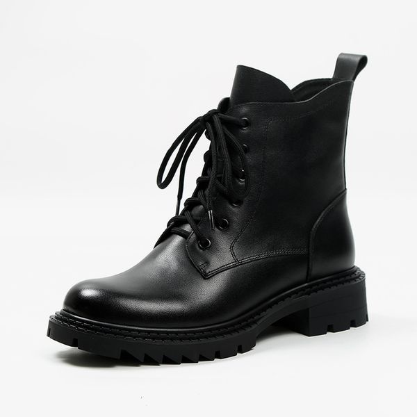 boots ladies 2021 autumn winter genuine cow leather lace-up round toe lady booties platform shoes ankle women qdjs, Black
boots ladies 2021 autumn winter genuine cow leather lace-up round toe lady booties platform shoes ankle women qdjs, Black