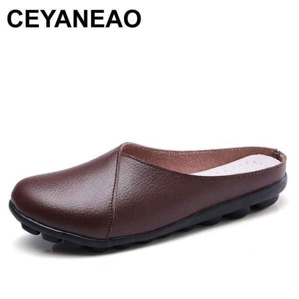slippers ceyaneao plus size flat shoes 2021 fashion mules womens leather split slip on flip flops women's shoe slidese039, Black
slippers ceyaneao plus size flat shoes 2021 fashion mules womens leather split slip on flip flops women's shoe slidese039, Black