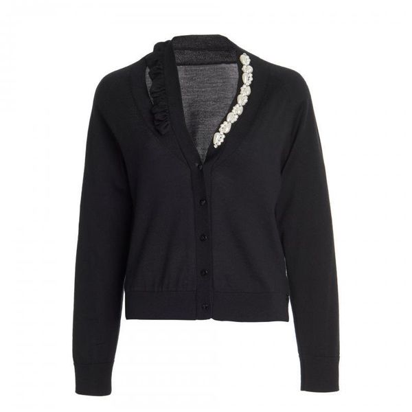 women's jackets runway autumn sweater woman cardigans black white beaded cardigan korean luxurychic irregular v-neck coat brand clothes, Black;brown
women's jackets runway autumn sweater woman cardigans black white beaded cardigan korean luxurychic irregular v-neck coat brand clothes, Black;brown