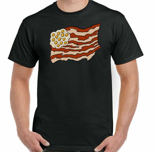 bacon t-shirt usa flag mens funny & egg stars & stripes independence day, White;black
bacon t-shirt usa flag mens funny & egg stars & stripes independence day, White;black