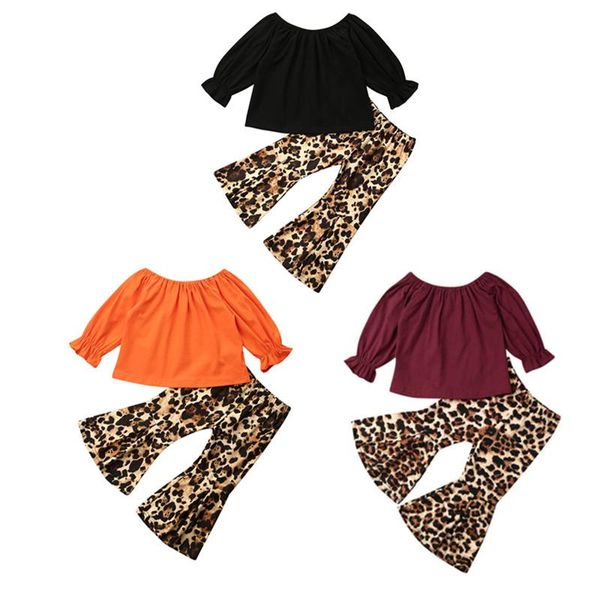 clothing sets baby & children's 2-6years infant toddler girl cotton t-shirt leopard pants bell bottom outfit, White
clothing sets baby & children's 2-6years infant toddler girl cotton t-shirt leopard pants bell bottom outfit, White