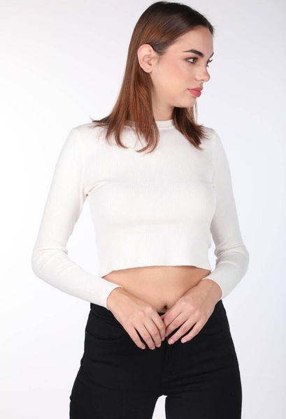 women's sweaters white narrow cut crop bicycle neck knitwear women sweater, White;black
women's sweaters white narrow cut crop bicycle neck knitwear women sweater, White;black