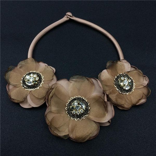 fashion chokers necklaces for women big cloth 3 flowers statement collar necklace yaoxi jewelry, Golden;silver
fashion chokers necklaces for women big cloth 3 flowers statement collar necklace yaoxi jewelry, Golden;silver
