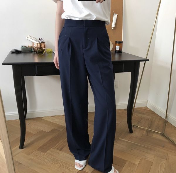 pants trousers louvre summer style korean temperament simple high waist ingenuity quality fashion good wear wide leg women, Black;white
pants trousers louvre summer style korean temperament simple high waist ingenuity quality fashion good wear wide leg women, Black;white