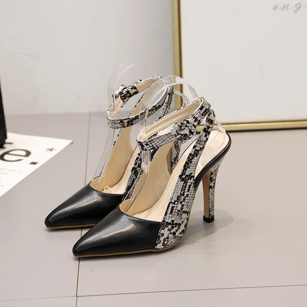 dress shoes 2021 women's pumps stripe sandals high-heeled snake pu leather single shoe shallow hollowed-out female qs10703-9, Black
dress shoes 2021 women's pumps stripe sandals high-heeled snake pu leather single shoe shallow hollowed-out female qs10703-9, Black