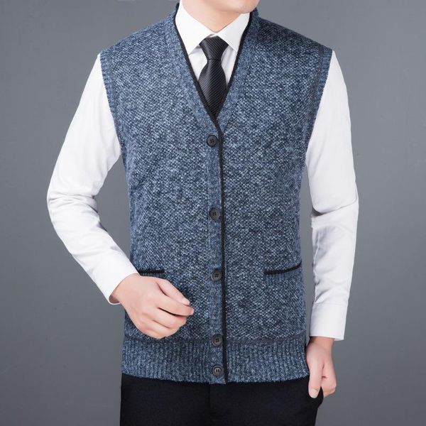 men's vests autumn collarless men knitted vest single-breasted solid color casual large size waistcoat warm sleeveless jacket slim, Black;white
men's vests autumn collarless men knitted vest single-breasted solid color casual large size waistcoat warm sleeveless jacket slim, Black;white