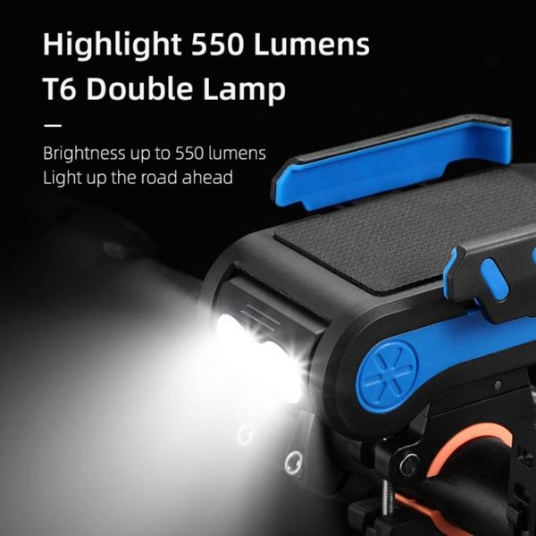 in 1 bike light 550 lumens multifunctional mobile phone bracket charging treasure 130db horn headlights bicycle accessories lights
in 1 bike light 550 lumens multifunctional mobile phone bracket charging treasure 130db horn headlights bicycle accessories lights