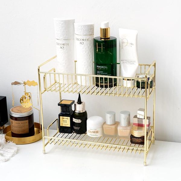 hooks & rails 2 layers metal cosmetics storage rack bathroom makeup organizer kitchen seasoning iron shelves box
hooks & rails 2 layers metal cosmetics storage rack bathroom makeup organizer kitchen seasoning iron shelves box
