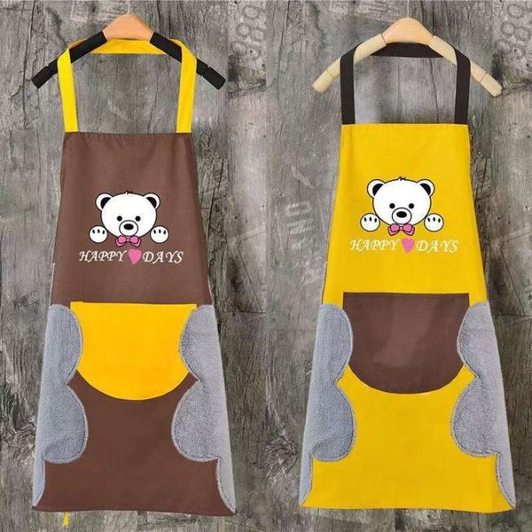 bear wipe hand apron women's kitchen waterproof and oil proof men's fashion korean couple's smock
bear wipe hand apron women's kitchen waterproof and oil proof men's fashion korean couple's smock