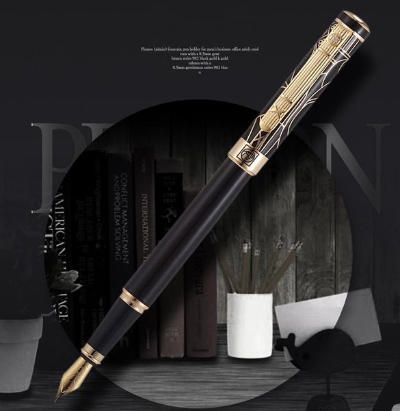 picasso 902 noble gentleman series fine nib fountain pen golden engraving writing with gift for office & home pens
picasso 902 noble gentleman series fine nib fountain pen golden engraving writing with gift for office & home pens