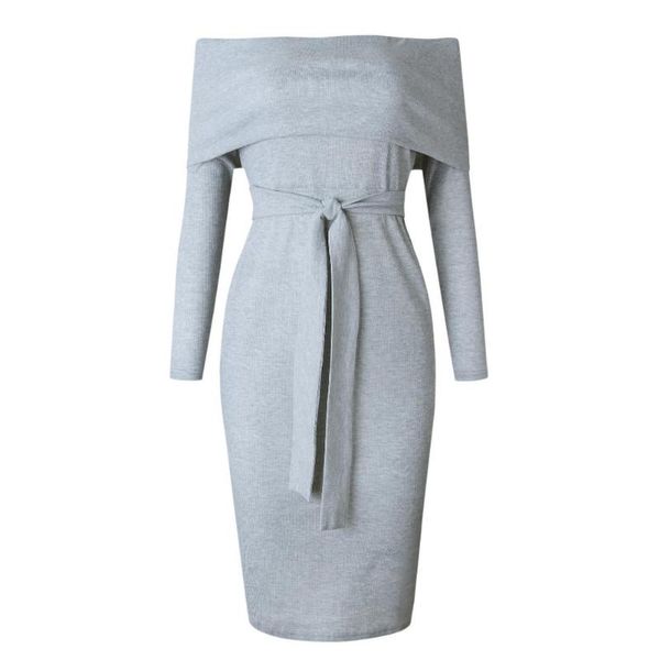 casual dresses missky women dress summer autumn solid color fashion off shoulder long sleeve backless tight waist slim female clothes, Black;gray
casual dresses missky women dress summer autumn solid color fashion off shoulder long sleeve backless tight waist slim female clothes, Black;gray