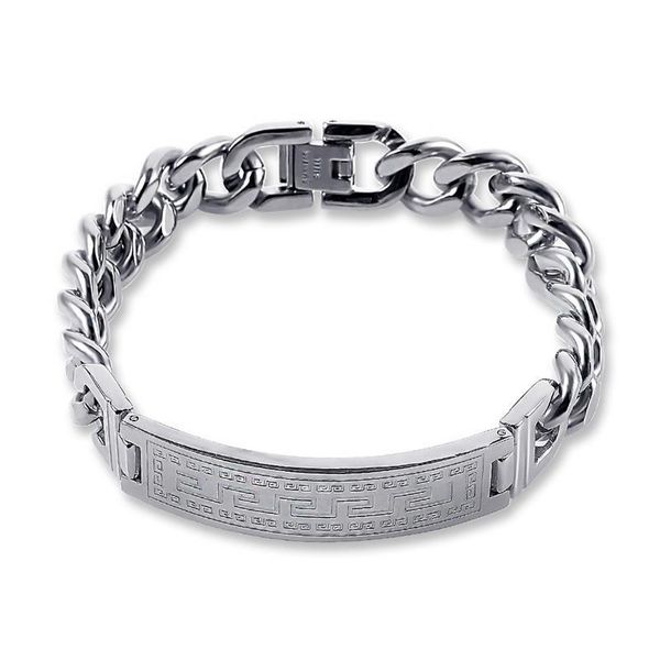cuff huaqi titanium steel men's bracelet personality locomotive chain rock style stainless for male, White
cuff huaqi titanium steel men's bracelet personality locomotive chain rock style stainless for male, White