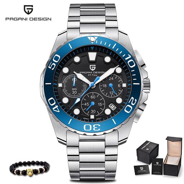 wristwatches pagani design brand men's quartz watches sports business man wristwatch waterproof full steel chronograph male reloj hombr, Slivery;brown
wristwatches pagani design brand men's quartz watches sports business man wristwatch waterproof full steel chronograph male reloj hombr, Slivery;brown